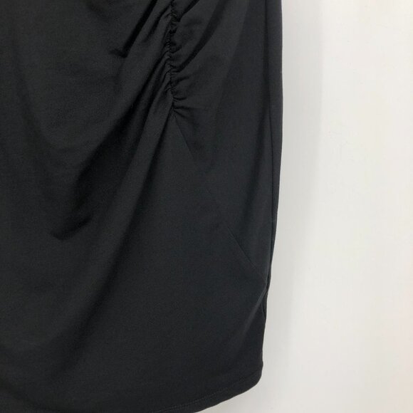 NWT Guess Half Sleeve Arjean Ruched Little Black Dress SP - Picture 12 of 14